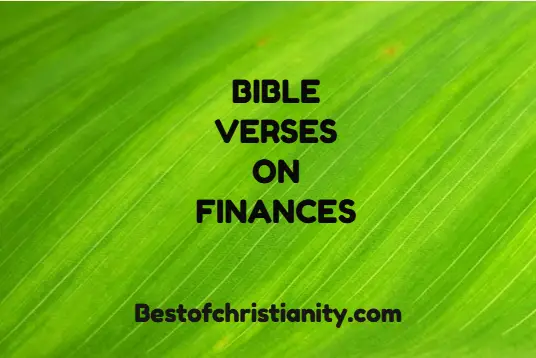 Bible Verses on Finances