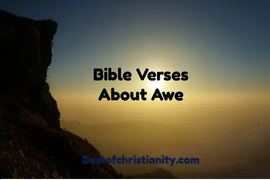 Bible Verses About Awe