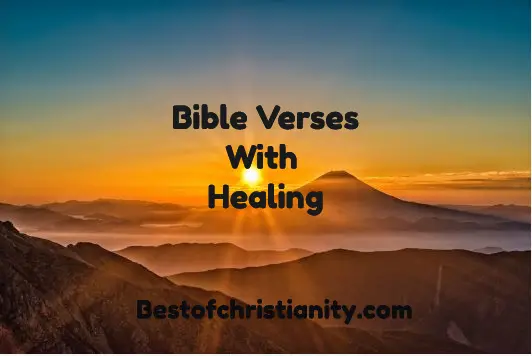 Bible Verses With Healing