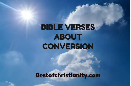 Bible Verses About Conversion