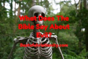 What Does The Bible Say About Evil?