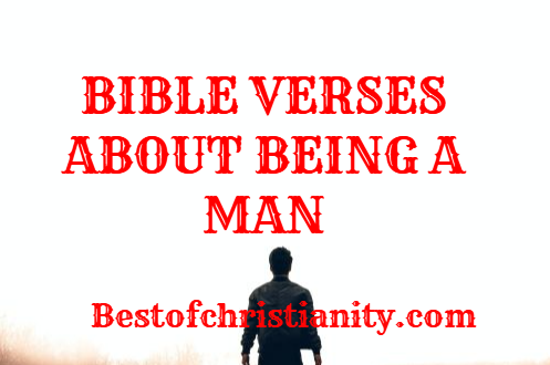 Bible Verses About Being A Man