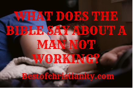 What Does The Bible Say About A Man Not Working