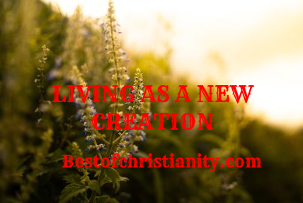 Living As A New Creation