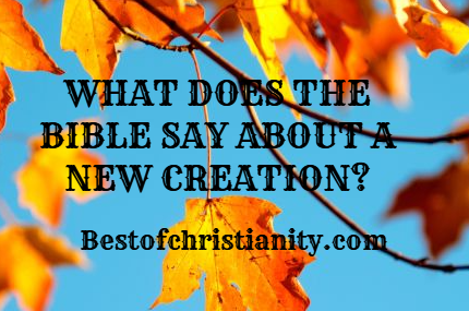 What Does The Bible Say About A New Creation