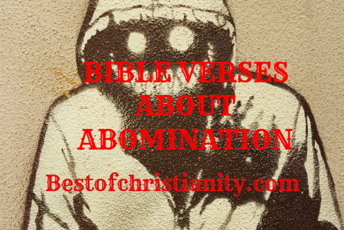 Bible Verses About Abomination