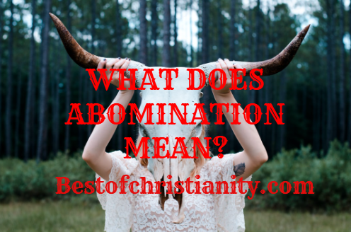 What Does Abomination Mean