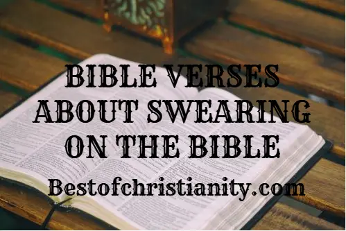 Bible Verses About Swearing On The Bible