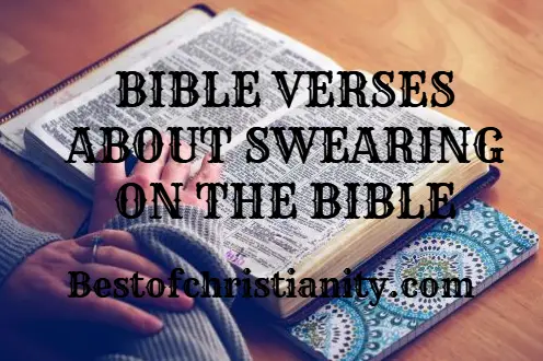 Bible Verses About Swearing On The Bible