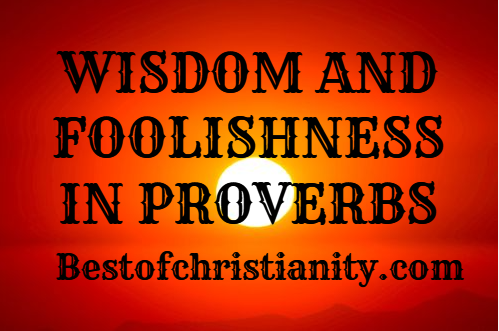 Wisdom And Foolishness In Proverbs
