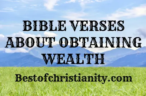 Bible Verses About Obtaining Wealth