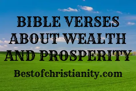 Bible Verses About Wealth And Prosperity