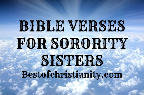 Bible Verses For Sorority Sisters
