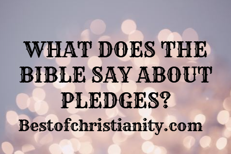What Does The Bible Say About Pledges
