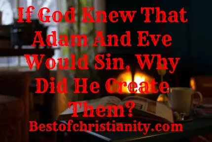 If God Knew That Adam And Eve Would Sin Why Did He Create Them