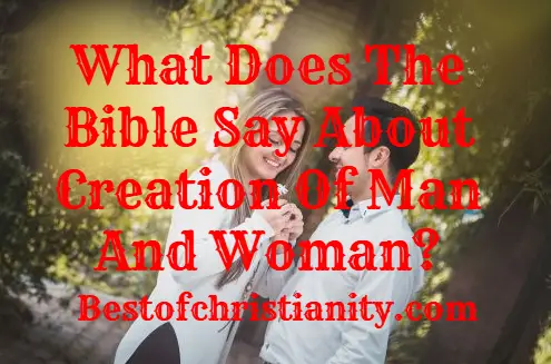 What Does The Bible Say About Creation Of Man And Woman