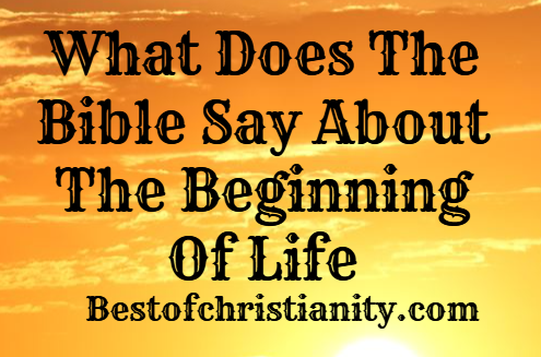 What Does The Bible Say About The Beginning Of Life