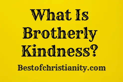 What Is Brotherly Kindness