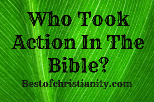 Who Took Action In The Bible