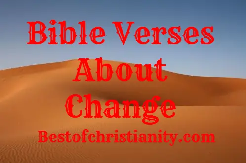 Bible Verses About Change