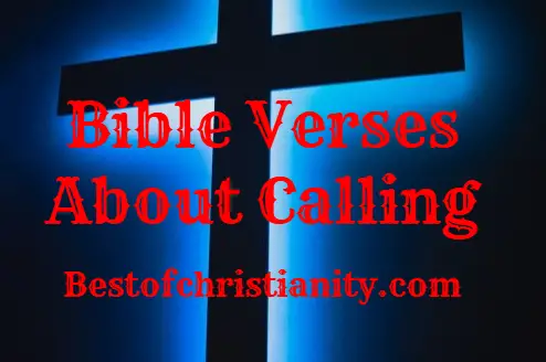 Bible Verses About Calling