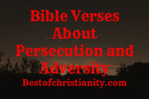 Bible Verses About Persecution And Adversity