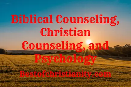 Biblical Counseling Vs Christian Counseling Vs Psychology | BEST OF ...