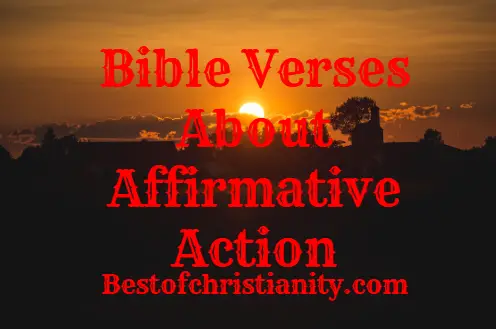 Bible Verses About Affirmative Action