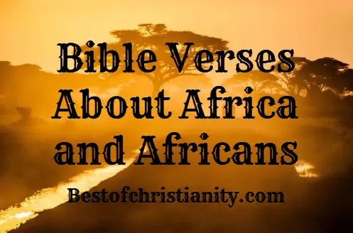 Bible Verses About Africa and Africans