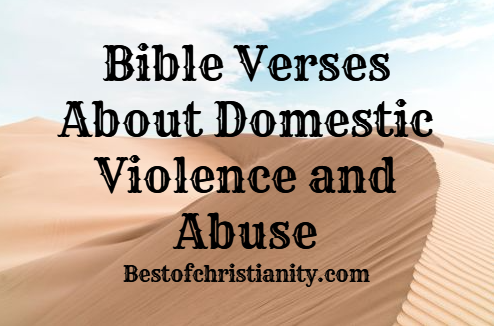 Bible Verses About Domestic Violence and Abuse