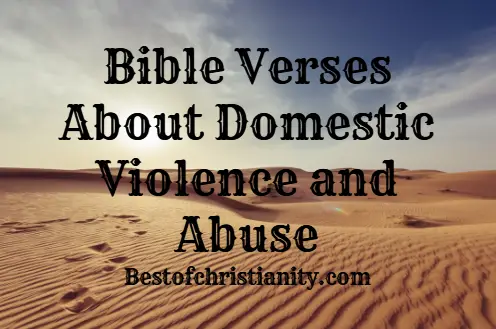 Bible Verses About Domestic Violence And Abuse