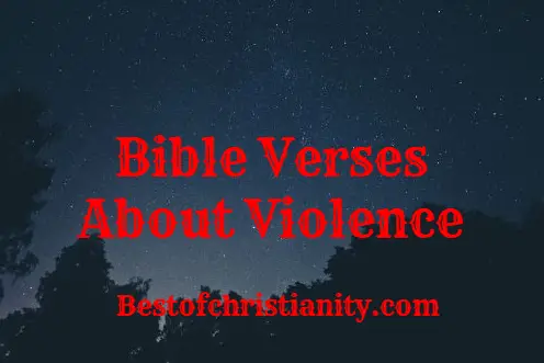Bible Verses About Violence