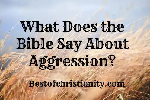 What Does the Bible Say About Aggression