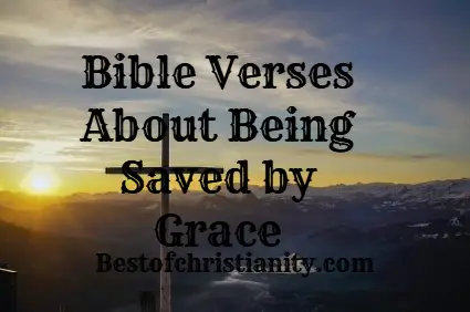 Bible Verses About Being Saved by Grace