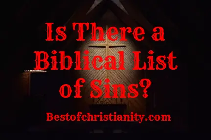 Is There a Biblical List of Sins